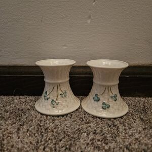 Belleek Candlestick Holders